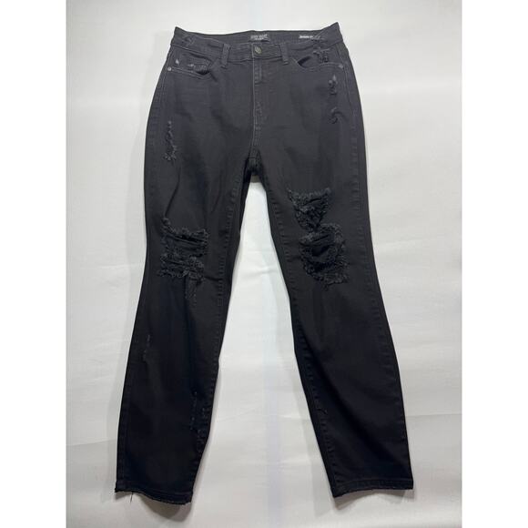 Judy Blue Denim - Judy Blue Women's Boyfriend Fit Black Stretch Denim Jeans - Size 11 (30x27.5)